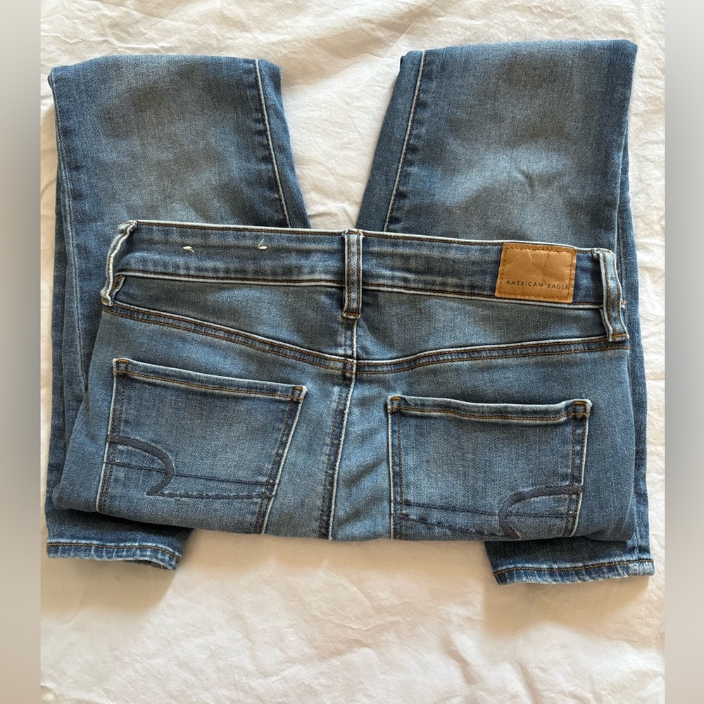 American Eagle Outfitters Dark Blue Skinny Jeans - Picture 7 of 7